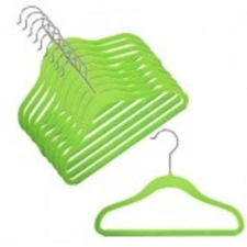 Only Hangers 12" Childrens Lime Slim-Line Hanger 
