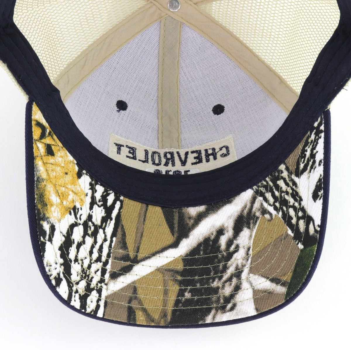 Chevrolet Trucks 1918 Camo Baseball Hat Ball Cap Blue Tan