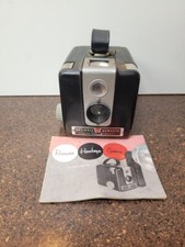 Vintage Kodak Brownie Hawkeye Flash Camera Model w/Strap UNTESTED
