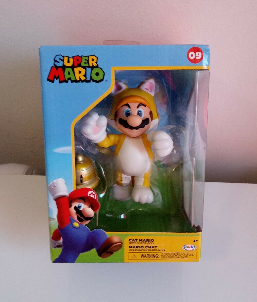 World of Nintendo 4 Figures Cat Mario w/ Bell 