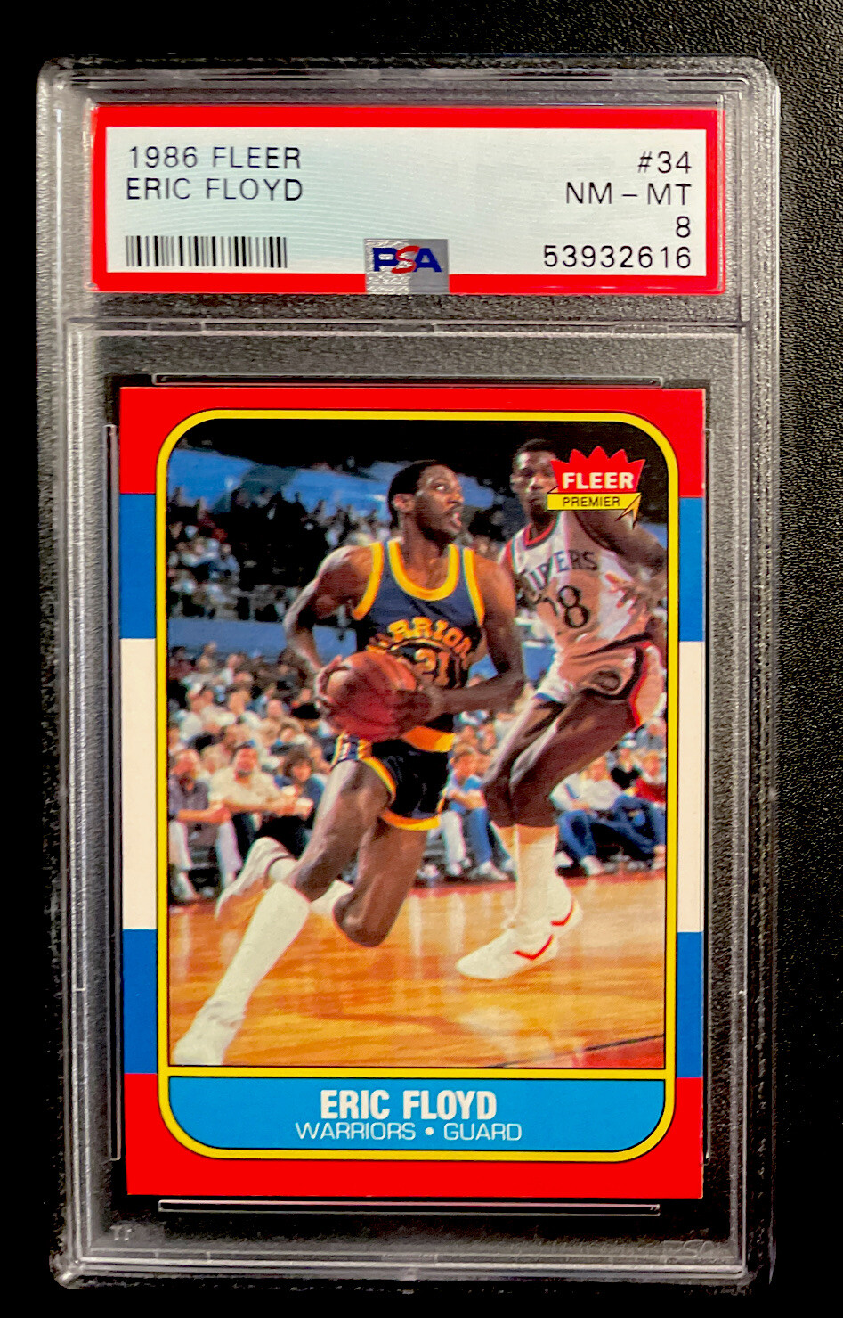1986 FLEER #34 Eric Floyd PSA 8 NM-MT 53932616