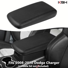 Fit 2008-2010 Dodge Charger Center Console Lid Armrest Leather Cover Trim Black Fit 2008-2010 Dodge Charger Center Console Lid Armrest Leather Cover Trim Black