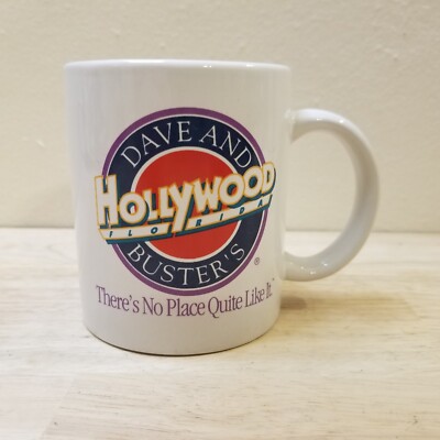 Vintage Hollywood Florida Dave And Buster's Souvenir Coffee Mug/ Cup