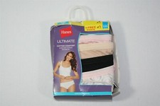 009X06 Hanes 42K5F1 Ultimate Cotton Comfort Bikini 5 Pack 9/2XL Assorted NWD 