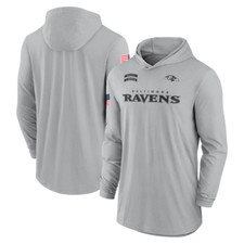 AUTHENTIC Nike Baltimore Ravens Salute to Service Lightweight Sideline Hoodie