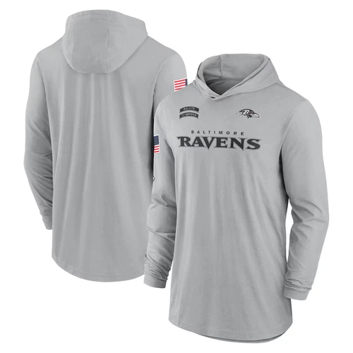 AUTHENTIC Nike Baltimore Ravens 2024 Salute to Service Men's Lightweight Hoodie