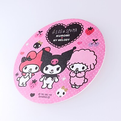 Kuromi My Melody My Sweet Piano Sanrio × EGG & SPUMA Coaster From