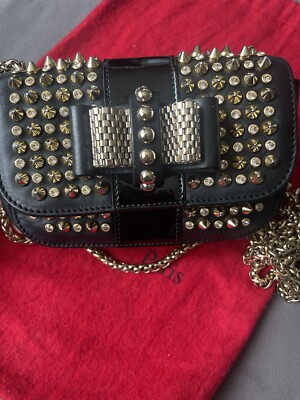 Christian Louboutin Sweet Charity Crossbody Bag Spiked Leather