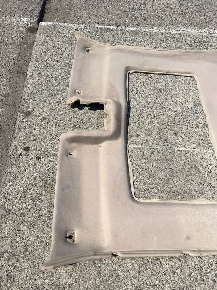 1989 1990 1991 JAGUAR XJ6 GENUINE HEADLINER ROOF TRIM PANEL TAN COLOR OEM - Image 3 of 4