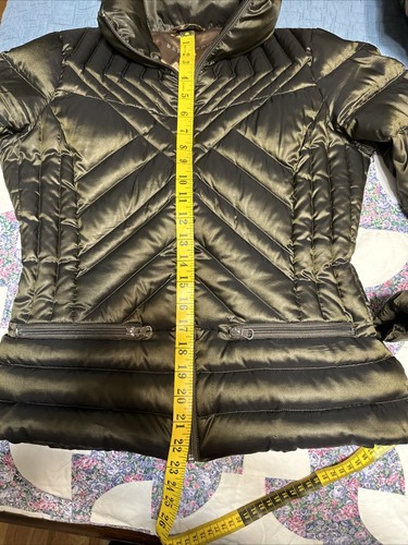 BERNARDO Olive Metallic DOWN Puffer Jacket SZ S - Picture 6 of 9