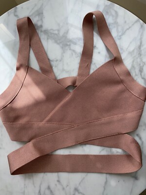 strapless open back dress Nadia Blush Bandage Dress – Blush Boutique main image 1