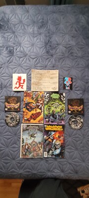 ICP Comic Book's 1st Issue Ouija Macc Gotj flyer COC & Hatchetman Sticker OG ABK