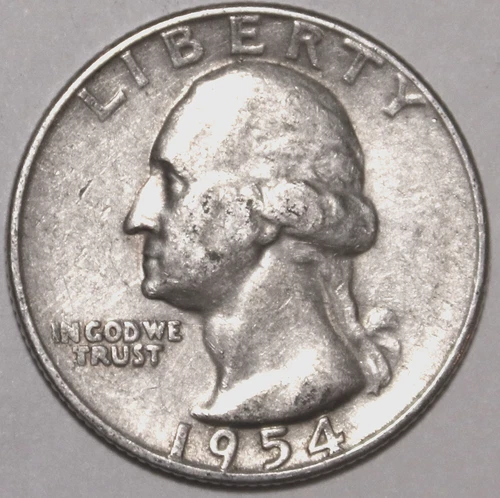 1954-S Washington Silver Quarter - Extra Fine - #0950EA