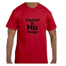 Christian Tshirt Long, Short Sleeve Created  in His image