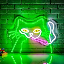 Cat Neon Sign Led Sign Neon Signs for Wall Decor Neon Lights Cat