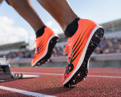 New Balance FuelCell MD-X Track Spikes Mens 12.5 Racing Shoes Orange Black NEW