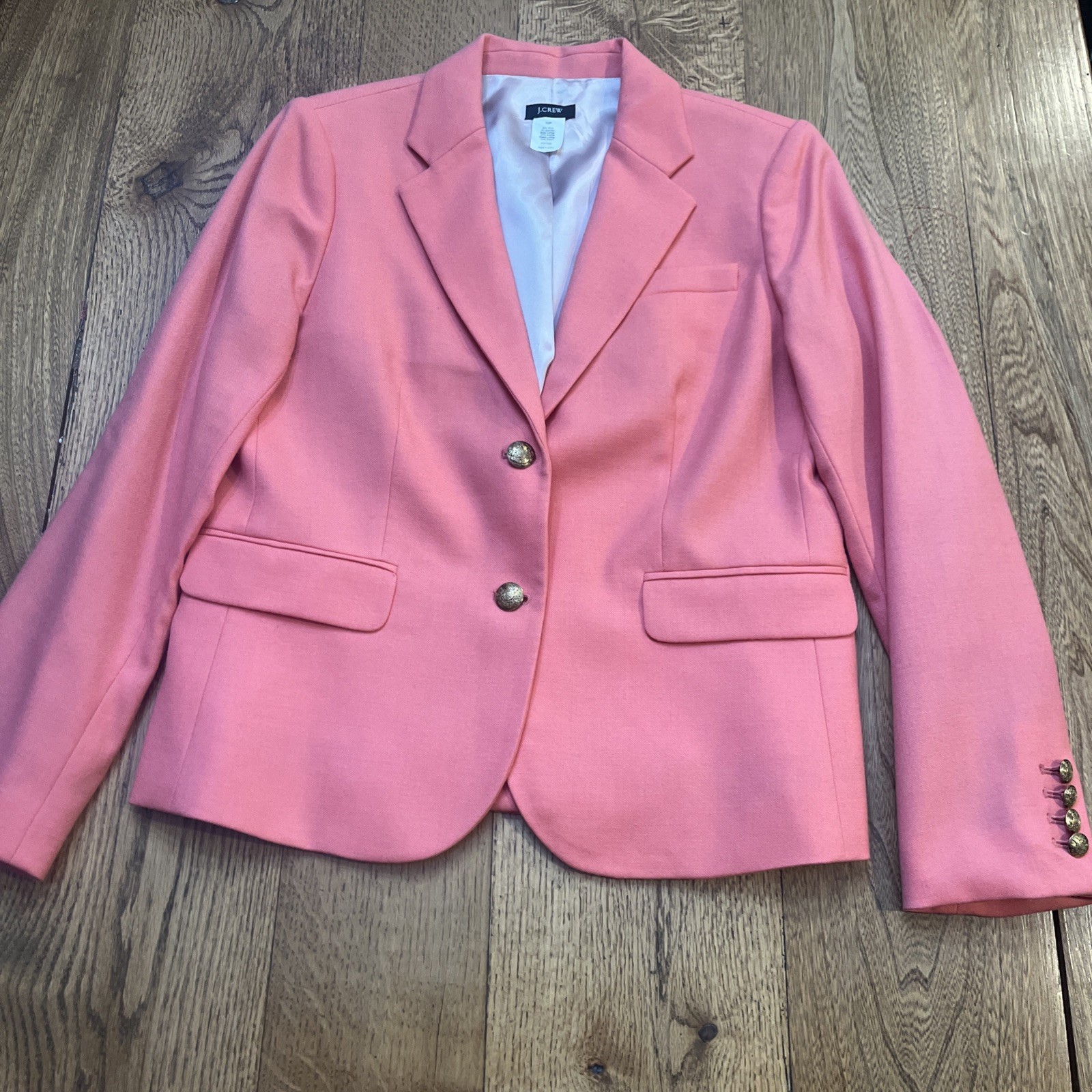 J. Crew WoolWomen's Blazer Jacket Solid Lined Cor… - image 1