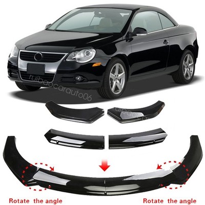 Car Front Bumper Lower Lip Splitter Diffuser Body Kit Black For VW EOS 2007-2011