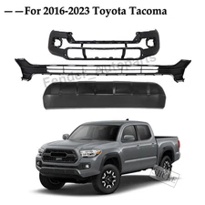 Bumper Cover Kit For 2016-2023 Toyota Tacoma Primed With Fog Light Holes Front