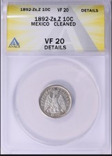 1992-as,Z 10 Centavos Mexico Details Silver #0625