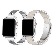 Posh Tech 2pk Smart Watch Band Set, Universal Fit for Apple Watch,