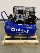 Quincy Q12124HP 2 HP Electric Portable Air Compressor, 24 Gallon Horizontal Tank