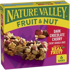 Granola Bars Fruit and Nut Dark Chocolate Cherry 6 ct 7.4 OZ
