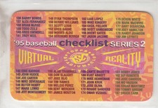 1995 Topps Stadium Club Virtual Reality Baseball Checklist