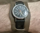 Vintage Timex Manual Wind Military Watch 31 mm Working