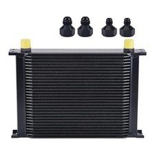 Oil Cooler, 10AN Stacked Plate Transmission Engine Cooler Universal 30 Row