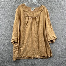 Ulla Popken Womens Peasant Blouse Top 28/30 B...