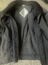 Vintage 1990s Drummer Boy Men's Grey Bomber Jacket Medium Zipper Button Rare