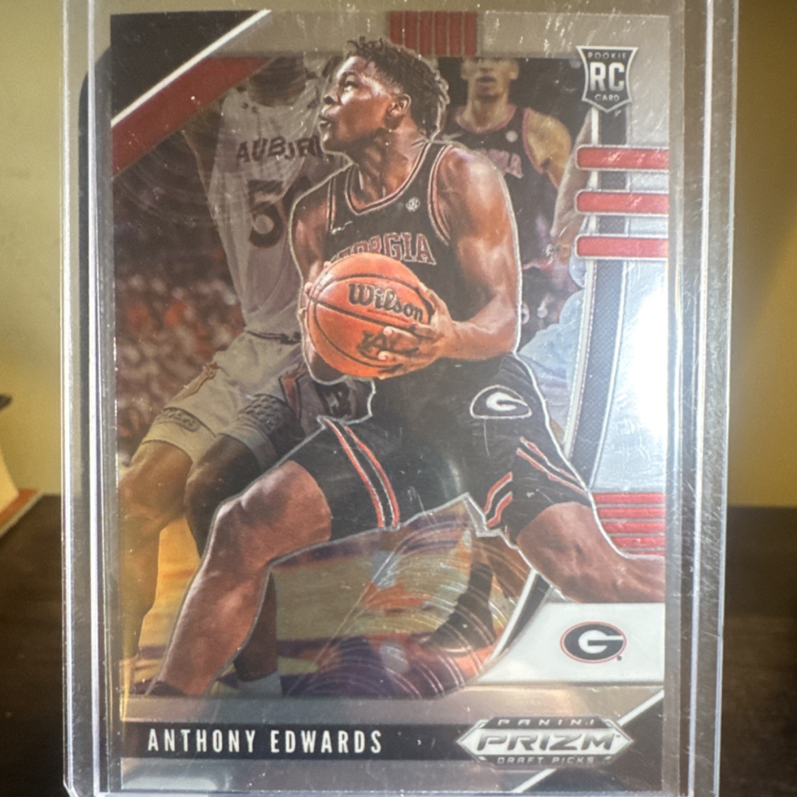 2020 Prizm - Anthony Edwards Silver RC - #1 - NBA Timberwolves Georgia