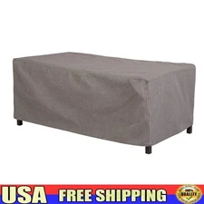 Waterproof Patio Ottoman Coffee Table Fire Pit Cover Durable Secure Fit New