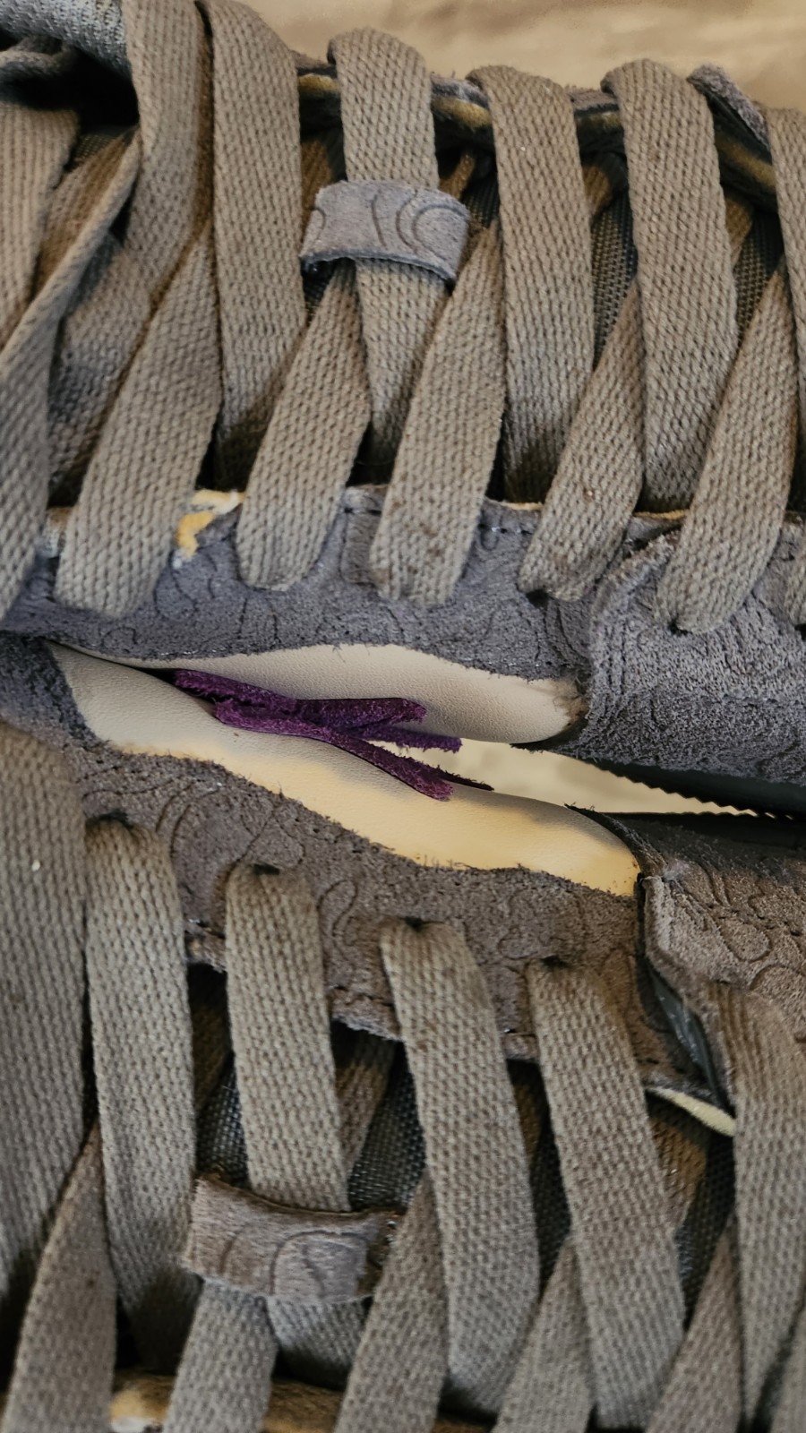 Bape Court Sta Mist Grey Royal Purple Sneakers Size 11 RARE thumbnail 17