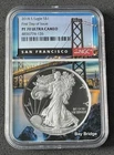 United States Mint 2018 American Eagle Silver Proof PF70 NGC 1oz Bay Bridge