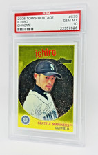 2008 Topps Heritage Ichiro Chrome Parallel /1959 PSA 10 Pop 6 Mariners HOF