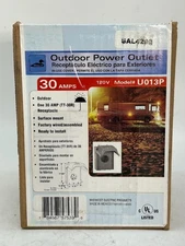 Midwest U013P 30A 120V RV Outdoor Power Outlet - Gray weatherproof Supply