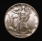 UNC 1945 WALKING LIBERTY HALF DOLLAR OLD U.S. TYPE COIN