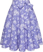 Damenrock Ausgestellt Retro Vintage Elegant Violett S