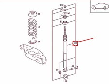 Original Mercedes Stoßdämpfer hinten NEU & OVP – W210 Limousine – A2103261200 Original Mercedes Stoßdämpfer hinten NEU & OVP – W210 Limousine – A2103261200