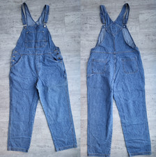 Vintage 1990's Cherokee Bib Overalls Blue Denim - Women's Large - EUC