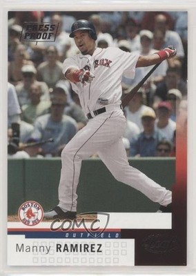 2004 Leaf Press Proof Silver 18/50 Manny Ramirez #15 k8v