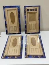4 Classics Dollhouse Miniature Doors by HANDLEY HOUSE New