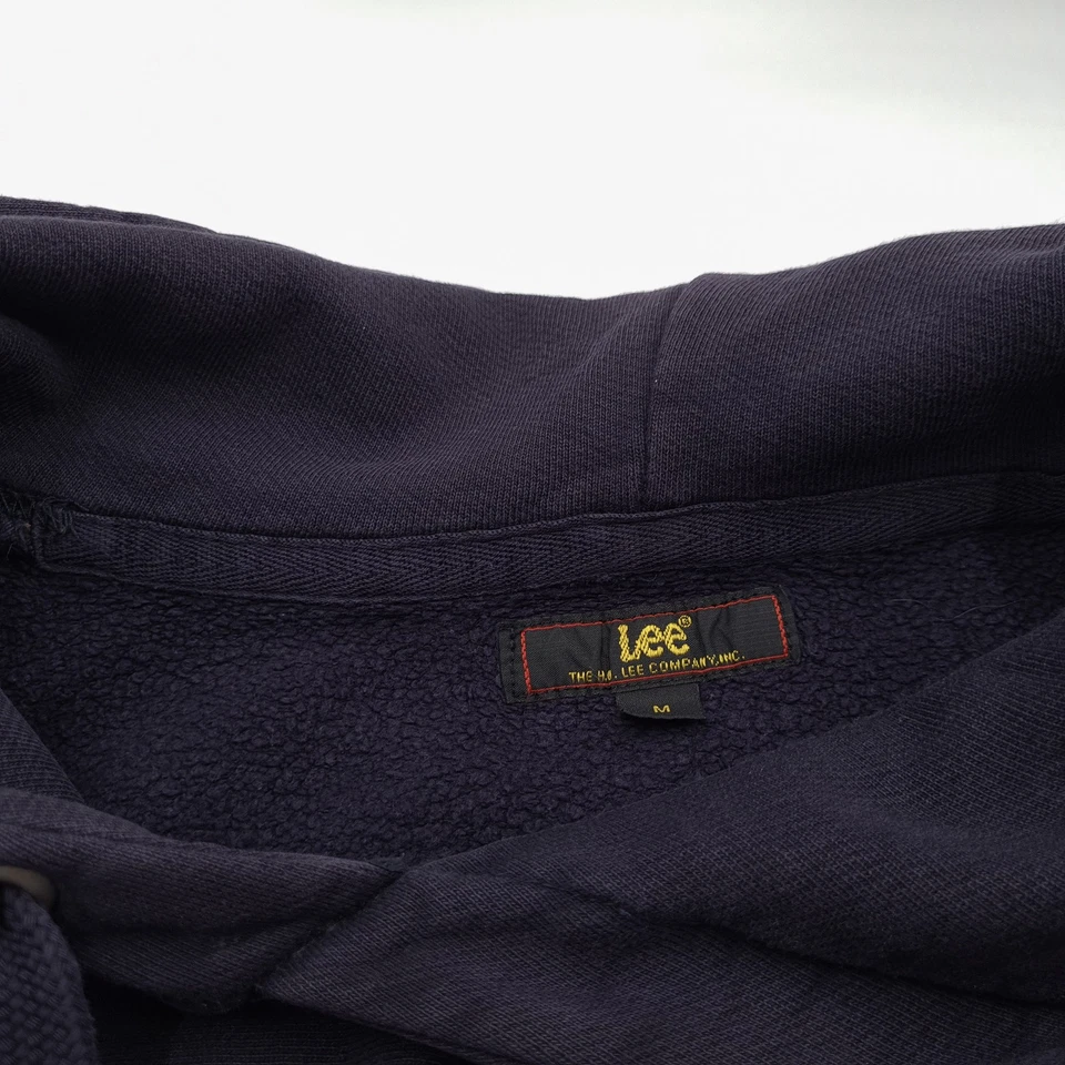Lee Sudadera Vintage Con Capucha Tipo Pulóver Azul Algodón Sj2 Talla M - Imagen 4 de 4
