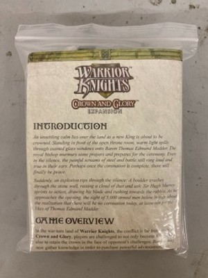 WARRIOR KNIGHTS: CROWN AND GLORY - seltene Erweiterung - neuwertig unbespielt