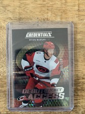 2025-26 Credentials Ryan Suzuki Debut Ticket Access /999 Carolina Hurricanes RC