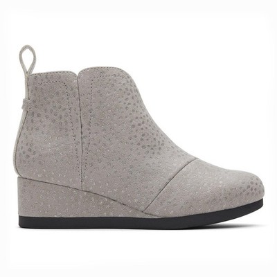 Toms Clare Junior Mädchen Mode Designer formell schicke Stiefeletten silber