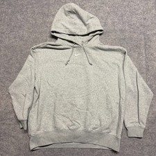 Vintage Y2k Nike Center Swoosh Hoodie Gray Size M Essential Gym Outdoors