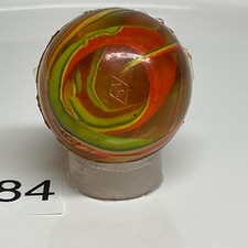 Vtg NOS super Bouncy Ball Rubber clear Swirl 1  1960  s clean unused AG Japan 84